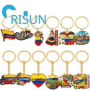 Llavero de Metal con Mapa de la Bandera de América del Norte, Souvenir de Colombia, Regalo Personalizado al por Mayor - Product Image 1