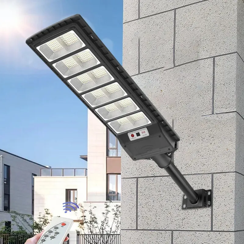 HONSON Solar-Led-Straßenlampe Aluminium ABS wasserdicht Ip65 1.000 W 300 W 200 W 150 W Outdoor All-in-One-Led-Solar-Straßenlampe