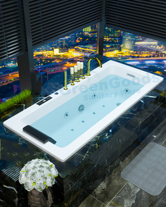 Bañera de hidromasaje <span class=keywords><strong>Onsen</strong></span> de 1700mm para interior de jardín, baño de alta calidad con suelo integrado, multifunción - Product Image 2