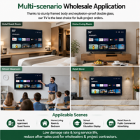 TV LED Normal 32-85 Inch 4K Smart Android TV dengan Panel LCD A+ dan Wi-Fi - Harga Pabrik Grosir, OEM Tersedia