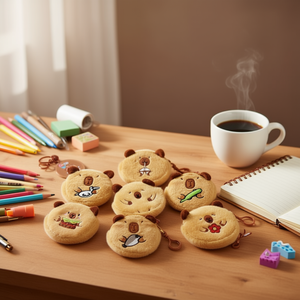 Portamonete Rotondo da 10 Cm a Forma di Capibara con Portachiavi, Design Animale in Peluche - Product Image 2