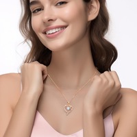 Nouveauté SPJ, collier cœur océan en argent sterling S925, zircone cubique bleue 5A, bijoux fins pour femmes, fabricant de bijoux