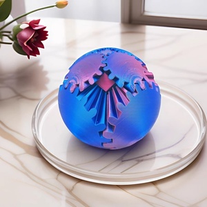 Nouveau Jouet Anti-Stress en Plastique Violet Écologique, Impression 3D Créative, Engrenage Rotatif Amusant pour Bureau et Détente - Product Image 2