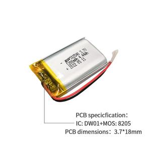 Bw 102540 3.7V 1100mAh Li-ion có thể sạc lại pin LiPo pin di động - Product Image 2