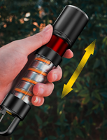 Lampe torche tactique rechargeable multifonction à laser blanc super lumineux, longue durée de vie, portable pour les situations d'urgence et le camping