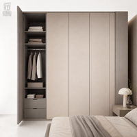 Armoire dressing moderne en bois sur mesure, armoire de rangement pour chambre à coucher, conception personnalisée gratuite pour maison, villa, appartement