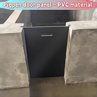 Équipement de ferme porcine de haute qualité : Panneau de porte de enclos à porcs en PVC, cloison murale et porte d'enclos pour porcs pour élevages.