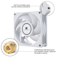 Thermalright TL-B8W White Computer Case Cooling Fans 4pin PWM PC Radiator Processor Fan pour Bureau