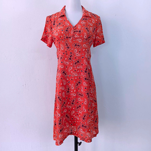 Abito da tè personalizzato con stampa Paisley per donna, abiti casual da donna - Product Image 3