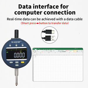 SHAHE Wireless Hintergrund beleuchtung <span class=keywords><strong>Digital</strong></span> Dial Indicator 0-12,7mm 1 μm Auflösung Wiederauf ladbare Messuhr mit Typ C Daten ausgabe - Product Image 5