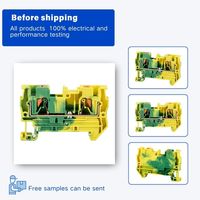 Bloc de bornes AOSI Spring PE PT 4-PE 3211766 32A 800V, connecteur de terre sans outil pour armoire de commande industrielle