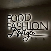 Letrero con Logotipo 3D Personalizado, Letrero Luminoso con Letras de Canal Retroiluminadas, Letrero para Exteriores de Pared para Negocios, Tiendas, Fachadas, Letrero LED Iluminado