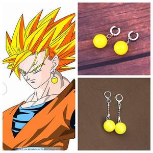 Pendientes de Moda con Diseño de Anime Japonés Goku Super <span class=keywords><strong>Kakarotto</strong></span> Cosplay Zamasu Potara, Ideales para Regalo - Product Image 2