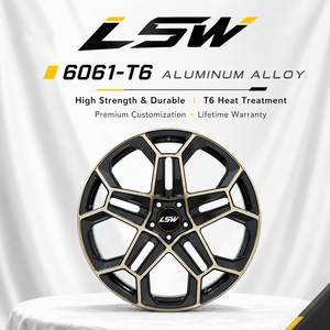 LSW LS8050 Universal Custom Forged Car <b>Wheel</b> Rim Hex Multi‑Spoke Black Bronze Lip Two‑Tone Alloy <b>Wheel</b>, Custom Offset PCD CB - Product Image 4
