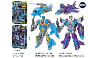 Juguete Robot Transformable Avanzado para Niños Pequeños, Modelo de Avión de Metal Fundido con Fricción Inercial - Product Image 2