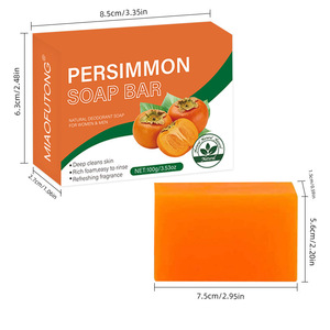 Jabón Artesanal Natural <span class=keywords><strong>de</strong></span> Extracto <span class=keywords><strong>de</strong></span> Caqui y Té Verde, Desodorante, Purificante, Blanqueador e Hidratante para Cuerpo y Rostro, para Todo Tipo <span class=keywords><strong>de</strong></span> Piel - Product Image 4