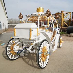 Carruaje de Caballos de Lujo, Cómodo Carruaje Europeo para Bodas, Carruaje de Caballos Romántico Clásico para Bodas - Product Image 4
