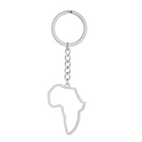 Llavero con Mapa de África y Bandera, Decoración Étnica, Accesorios de Estilo Étnico, Nuevo y Más Vendido