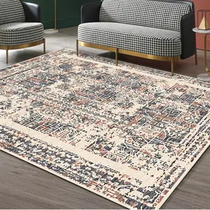 Fábrica ODM/OEM persa grande suave estudio sala de estar alfombras digital impreso dormitorio mesita de noche alfombra