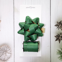 Nœuds en papier personnalisés écologiques pour décorations de Noël, de fêtes et de cadeaux, motifs floraux et étoiles, couleurs or, argent, rouge, vert, bleu