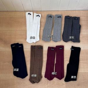 Knee <b>Socks</b> Solid Color Breathable Sweat Absorbing Women's Autumn <b>Winter</b> Casual Wear Zhuji <b>Socks</b> - Product Image 3
