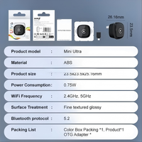Adaptateur CarPlay sans fil 2-en-1 avec connexion USB, convertit le CarPlay filaire en sans fil pour les voitures équipées d'un CarPlay filaire d'origine