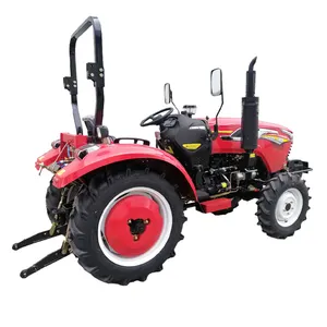 Traktor Pertanian Roda Mini, 40HP 50HP 60HP Mini Traktor Pertanian Kekuatan 120 4X4 untuk Dijual