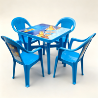 Ensemble de table et chaises en plastique imprimé pour l'extérieur, idéal pour la publicité de restaurants, les festivals de bière et les salons professionnels – Personnalisable avec votre marque