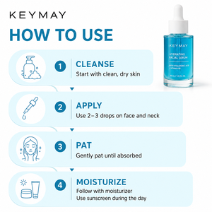 Suero Facial Antiarrugas con Péptidos de Cobre GHK-Cu 30ml, Ácido Hialurónico Hidratante y Reafirmante, Suavizante de Líneas Finas, Marca Privada OEM ODM - Product Image 6