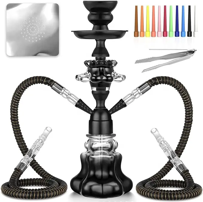 Tùy Chỉnh Bán Buôn Thủy Tinh Hookah Đặt Sang Trọng Bộ Hookah Bộ Phận Kit Mềm Hookah Hút Shisha Chất Lượng Cao