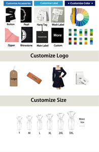 9253 [<span class=keywords><strong>Greo</strong></span> Classic] Nouvelle Robe d'été élégante et haut de gamme, style rétro français, imprimé perlé, taille haute, coupe ajustée, en polyester, avec effet amincissant - Product Image 6