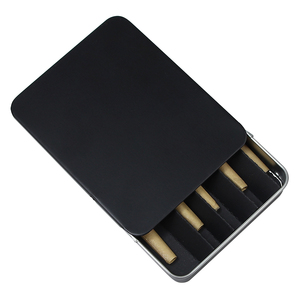 Black Child Proof Metal Sliding CR <strong>Tin</strong> <strong>Slide</strong> Drawer Child Resistant 5 Pack Packaging <strong>Rectangle</strong> <strong>Tin</strong> <strong>Box</strong> for Pre Rolled - Product Image 1