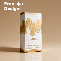 Caja de Perfume de Cartón Reciclado Ecológica de 30 ml con Logotipo Personalizado, Acabado con Recubrimiento UV para Botellas de Spray Cosmético de Lujo