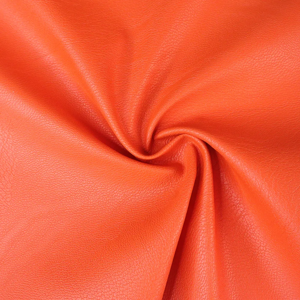 Kunden spezifische glatt gestrickte Textilien Polyester Materialien decken Leder pu beschichteten wasserdichten Hosen Stoff für Kleid