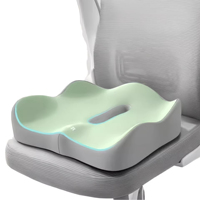 Coussin de siège ergonomique en mousse à mémoire de forme pour le soulagement des douleurs dorsales, sciatiques, du coccyx, de l'arthrose du coccyx et de la prostate – Respirant et le plus vendu