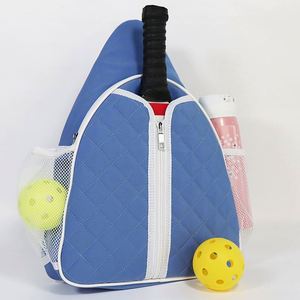 BSCI pickleball <b>backpack</b> Fashion Cow Pattern Polyester <b>Sling</b> Bag Mult-function Pickleball Rackets Chest Bags - Product Image 2