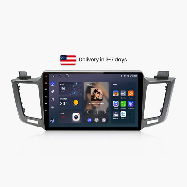 US Stock Junsun for Toyota RAV4 RAV 4 2012-2018 Car Multimedia Play Wireless CarPlay Android Auto Radio GPS Navigation