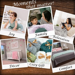 Siêu mềm lớn shag phòng khách chăn Fluffy chăn thảm cho phòng ngủ, dày, ấm cúng, ấm chăn, mềm mượt - Product Image 6