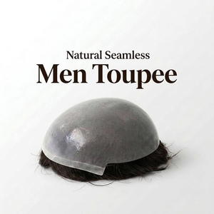 Protesi Capillare Invisibile Traspirante Super Sottile in PU 8 X 10 <span class=keywords><strong>per</strong></span> <span class=keywords><strong>Uomo</strong></span>, Parrucchino 100% <span class=keywords><strong>Capelli</strong></span> Umani - Product Image 1