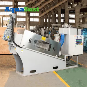 Desaguamento de lodo multi-placa para prensa de parafusos de fabricação para tratamento de águas residuais de refino de óleo