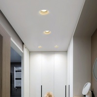 Spot encastré minimaliste en plâtre GU10 7W 10W, 3CCT, dimmable, COB, lampe en plâtre, éclairage de salon, chambre à coucher, vestiaire, plafonnier