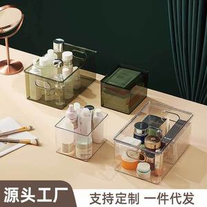 Desktop Storage <b>Box</b> Cosmetic Organizer With Lid <b>Stackable</b> 3.5L Capacity For Makeup And Skincare Products - Product Image 5