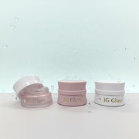 Flacon en verre cosmétique de luxe rose conique avec bouchon à vis pour fond de teint, essence et lotion, 50g, 30ml, 50ml, 100ml, 120ml
