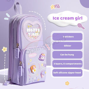 Nuovo <span class=keywords><strong>Astuccio</strong></span> Multifunzionale Portatile per Scuola, Grande Capacità, <span class=keywords><strong>Astuccio</strong></span> per Ragazze della Scuola Primaria, Cancelleria per Bambini - Product Image 4