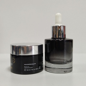 Thick Bottom <b>Dropper</b> <b>Bottles</b> Amber Ombre 1 oz 30 ml Refillable Serum Oil Black Glass <b>Dropper</b> <b>Bottle</b> with Gold <b>Dropper</b> - Product Image 5
