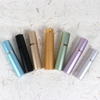 Remplissage inférieur 5ml 10ml Mini atomiseur de parfum bouteilles de parfum rechargeables bouteille de pulvérisation d'atomiseur de parfum en aluminium de taille de voyage