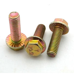 Din6921 Sechs kant flansch schraube Klasse 8.8 M8 M10 M12 Sechs kant flansch kopfs ch raube aus Kohlenstoffs tahl mit M16-Gewinde 100mm 110mm Länge ASME Standard - Product Image 3