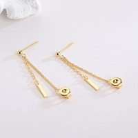 Boucles d'oreilles à chaîne avec pampilles en argent S925, style Asie de l'Est, bijoux pour femmes, vente en gros