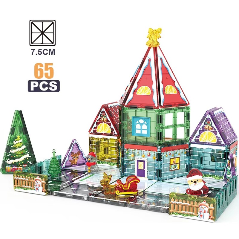 BY 65PCS Magnetic Building Blocks DIY