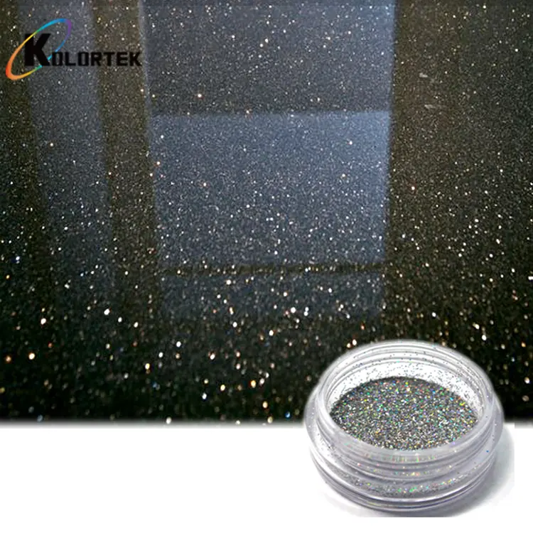 Kolortek Silver Holo graphic Glitter Paint Kristall additiv Glitter für Acryl, Latex, Emulsion